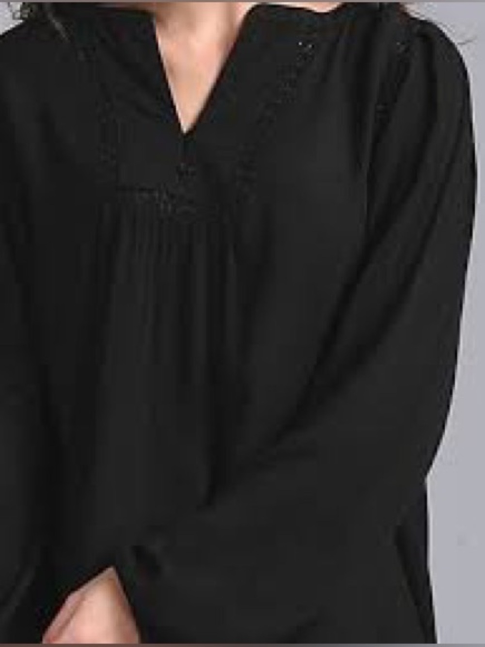 GAP Black Women's Blouse with Button Detail
